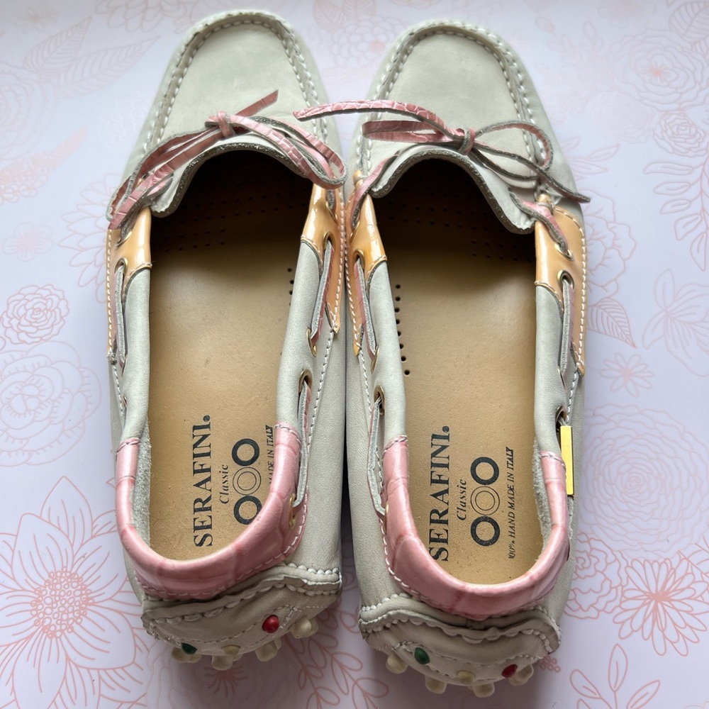 Serafini Classic Leather Flats Size 38 EU or 8 US - Picture 7 of 11